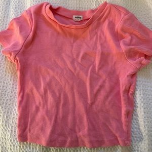 Garage pink crop top.
